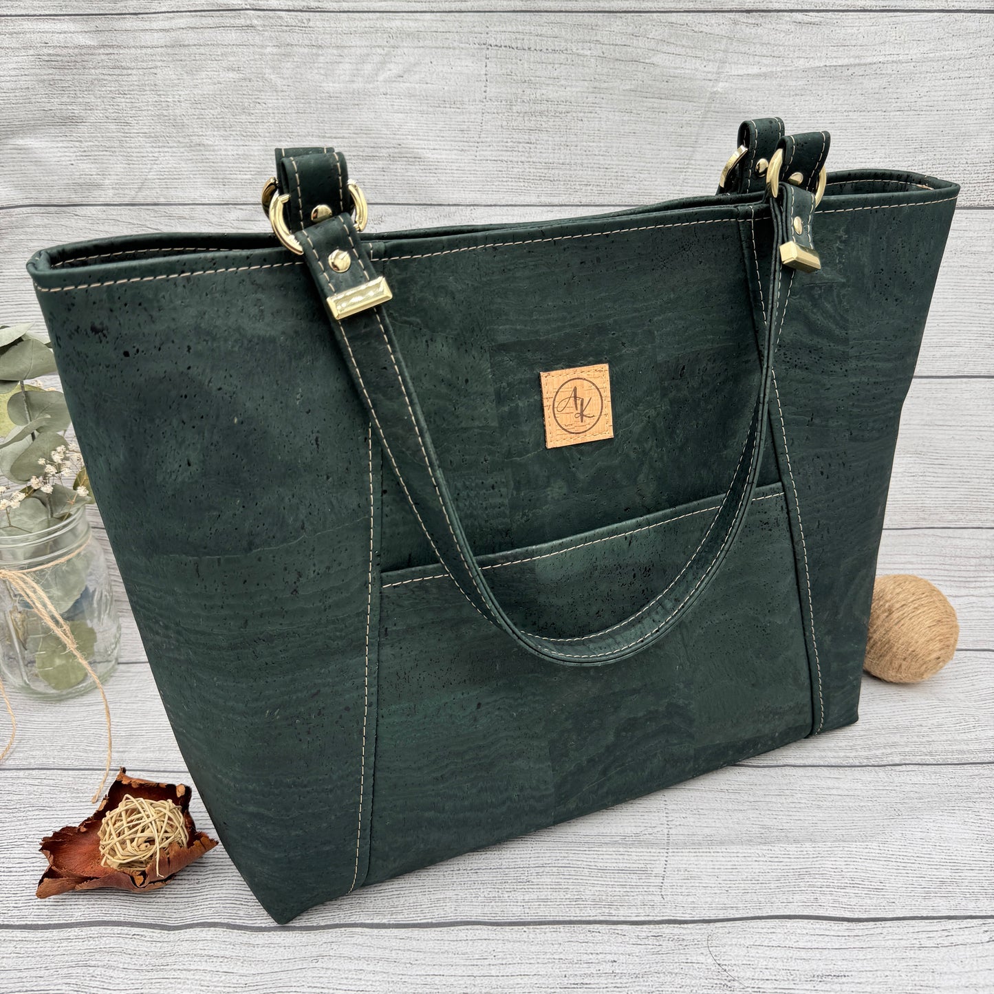 Uptown Tote - Forrest Green Solid