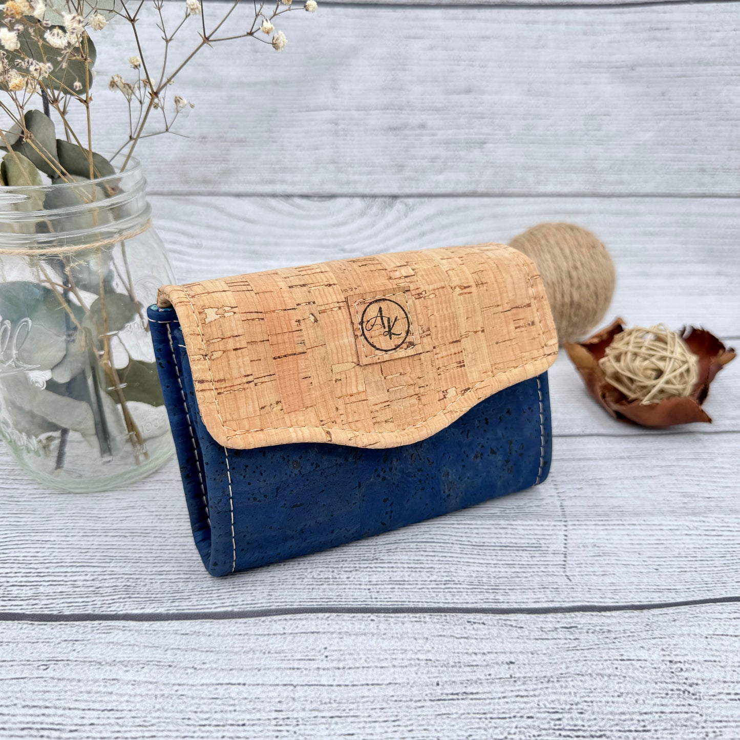 Mini Clutch Wallet - Denim