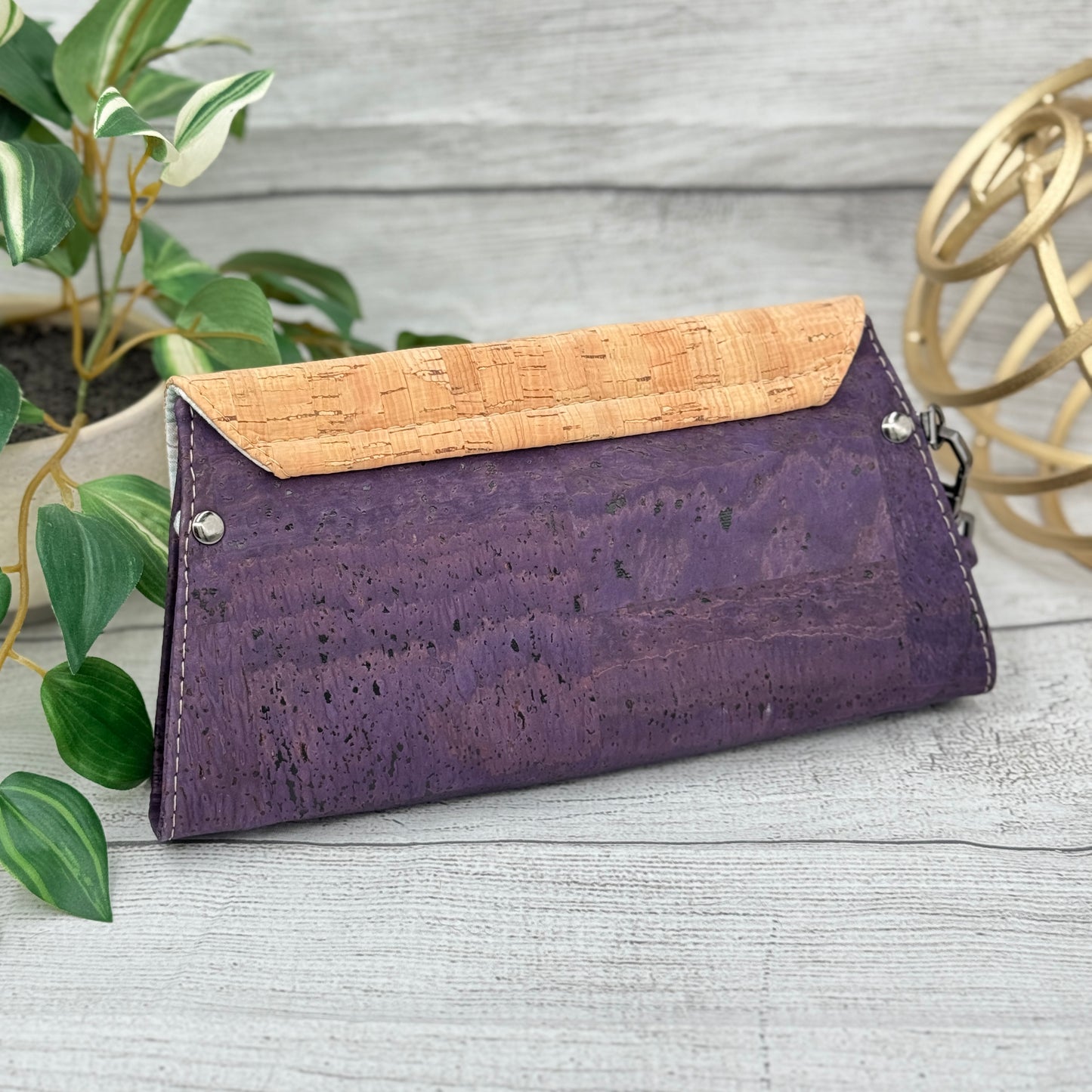 Nettie Clutch - Eggplant