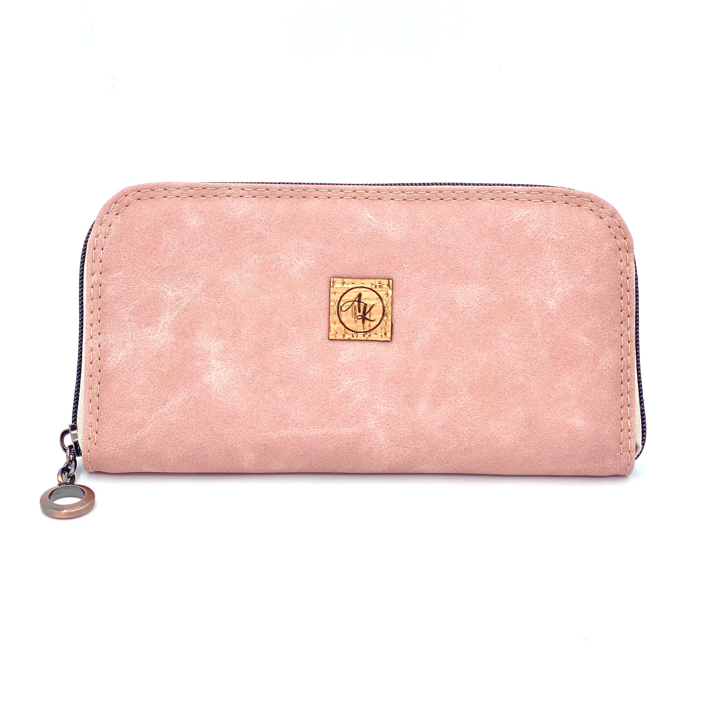 Classic Zippered Wallet - Rose