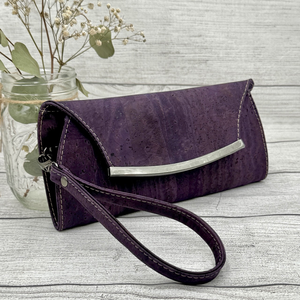 Deana Clutch - Eggplant