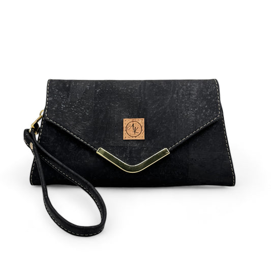 Nettie Clutch - Black Solid