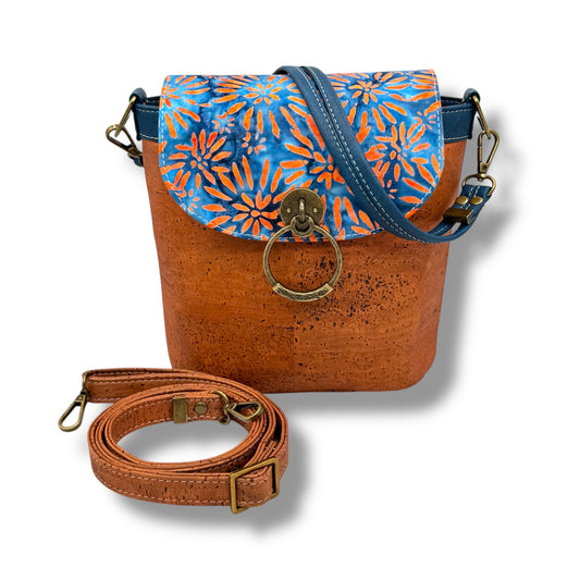 Baby Bucket Bag - Cinnamon & Marine Blue